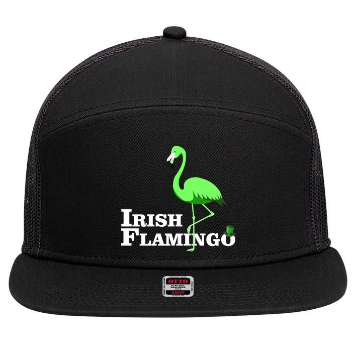 Irish Flamingo 7 Panel Mesh Trucker Snapback Hat