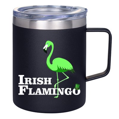 Irish Flamingo 12oz Stainless Steel Coffee Mug