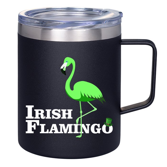 Irish Flamingo 12oz Stainless Steel Coffee Mug