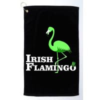 Irish Flamingo Golf Towel
