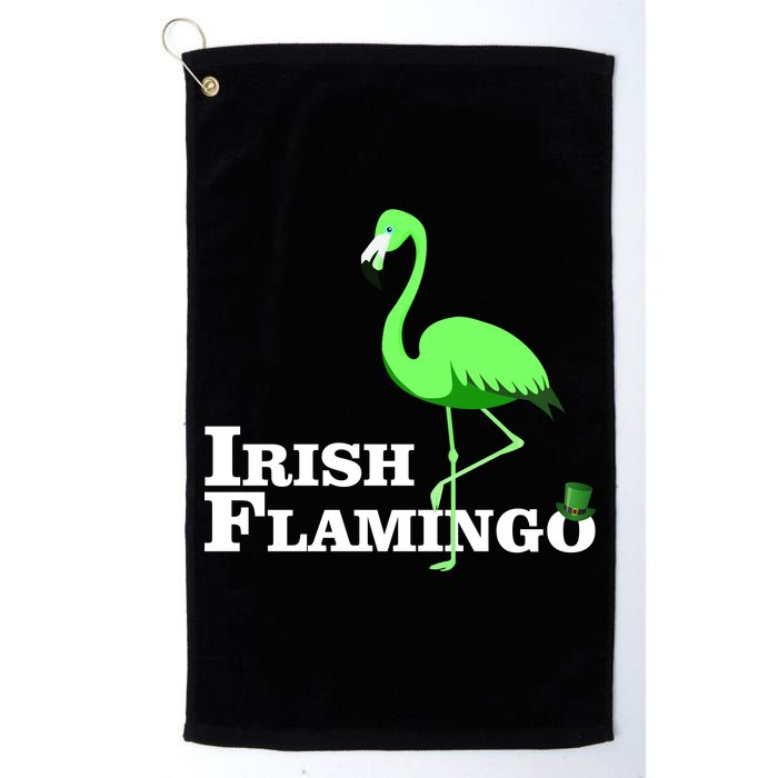 Irish Flamingo Golf Towel
