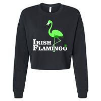 Irish Flamingo Cropped Pullover Crew