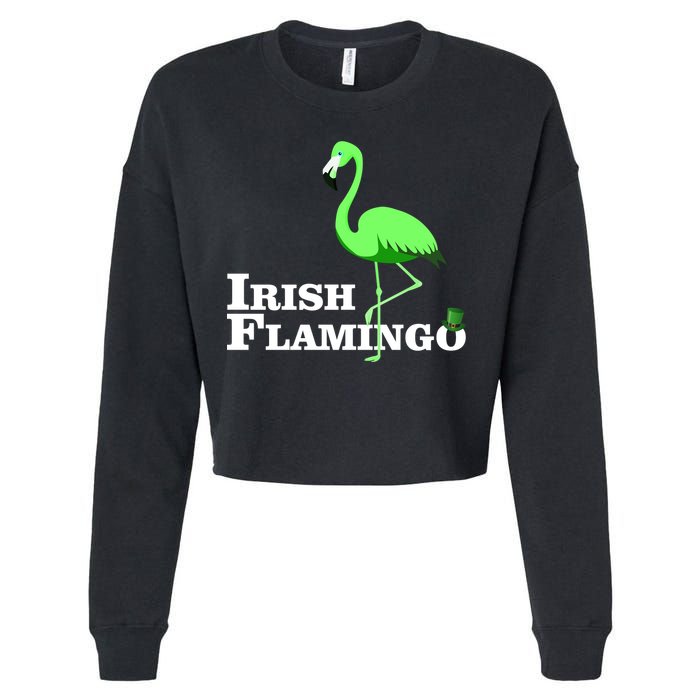 Irish Flamingo Cropped Pullover Crew