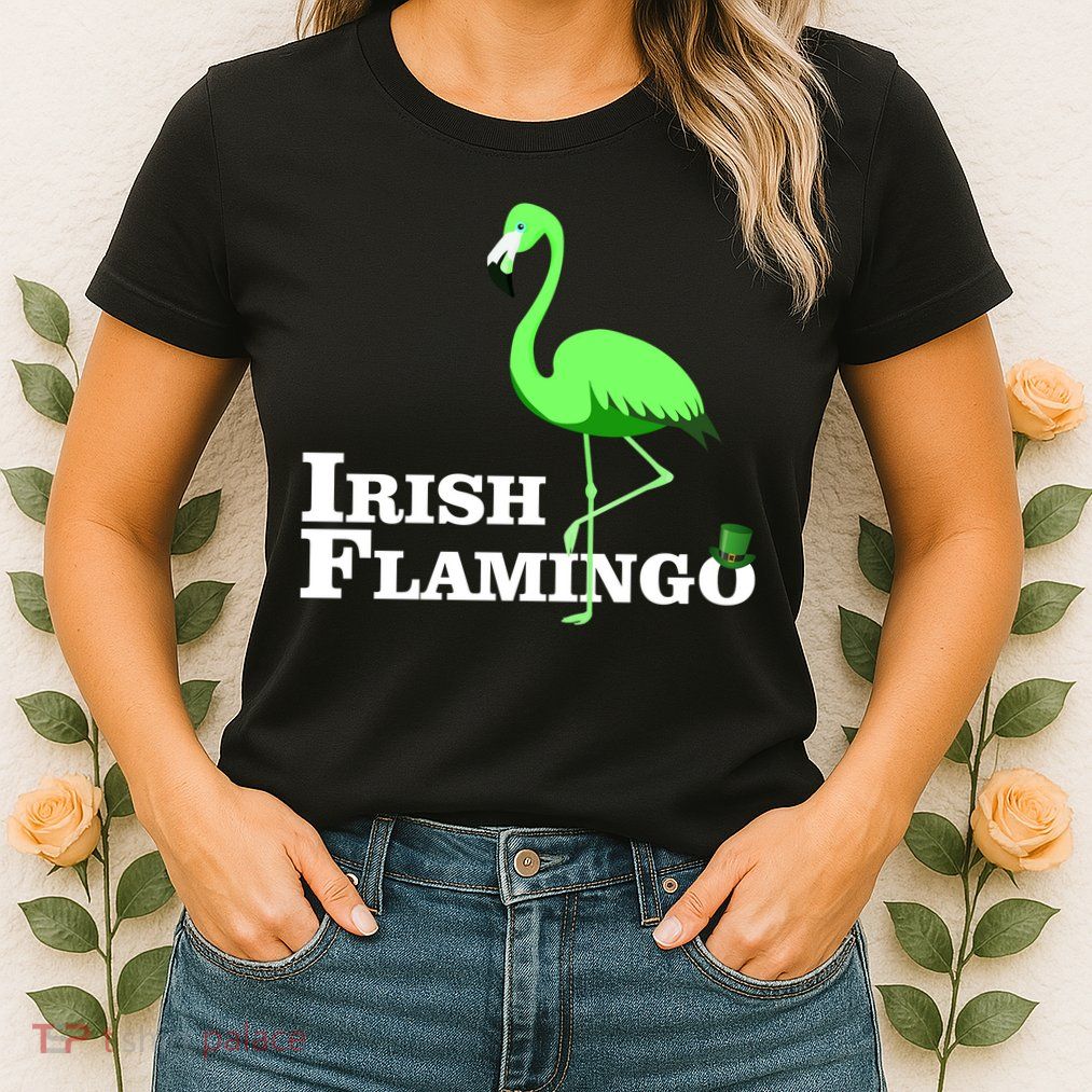 Irish Flamingo Womens T-Shirt