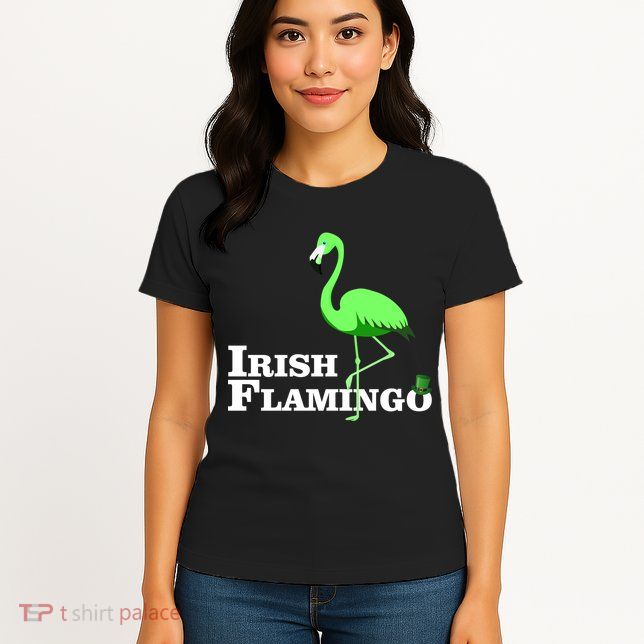 Irish Flamingo Womens T-Shirt