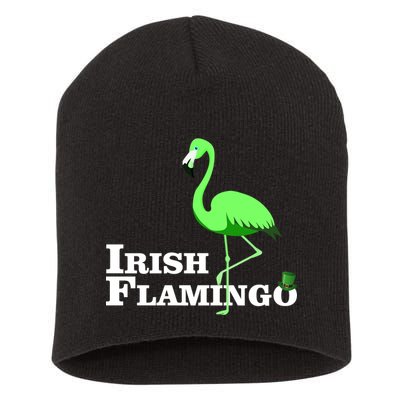 Irish Flamingo Short Acrylic Beanie