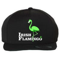 Irish Flamingo Wool Snapback Cap
