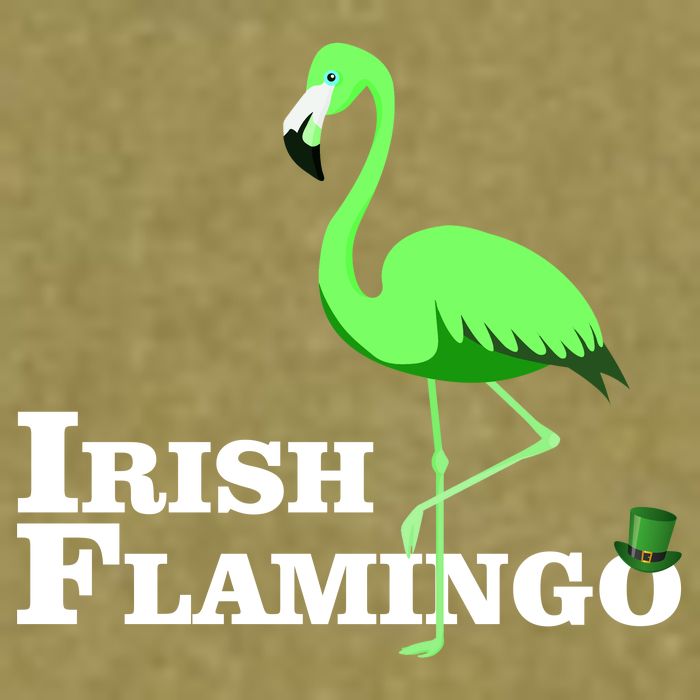Irish Flamingo Garment-Dyed Women's Muscle Tee