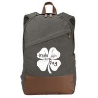 Irish For The Day Cotton Canvas Backpack