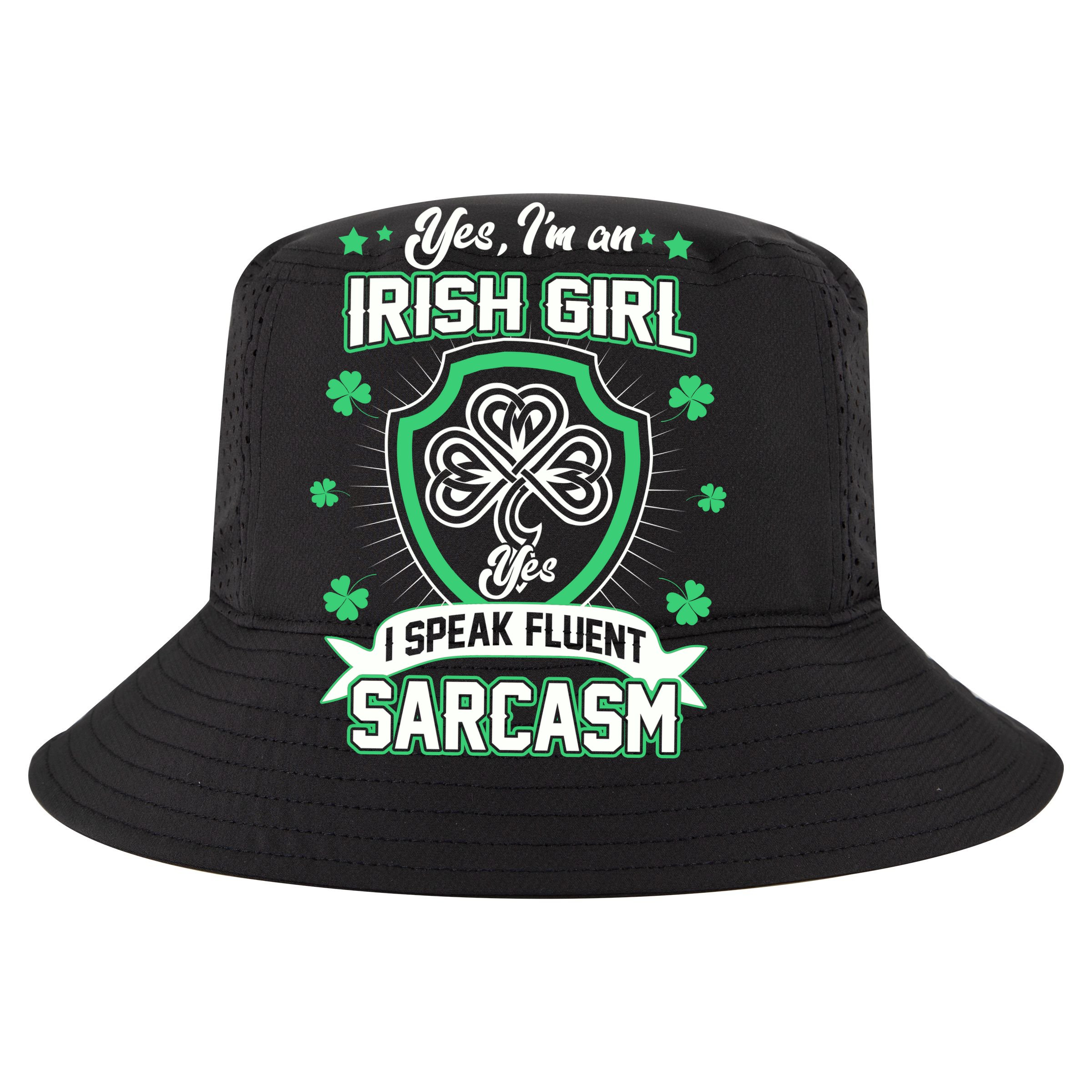 Irish Girl I Speak Fluent Sarcasm Cooling Performance Crew T-Shirt