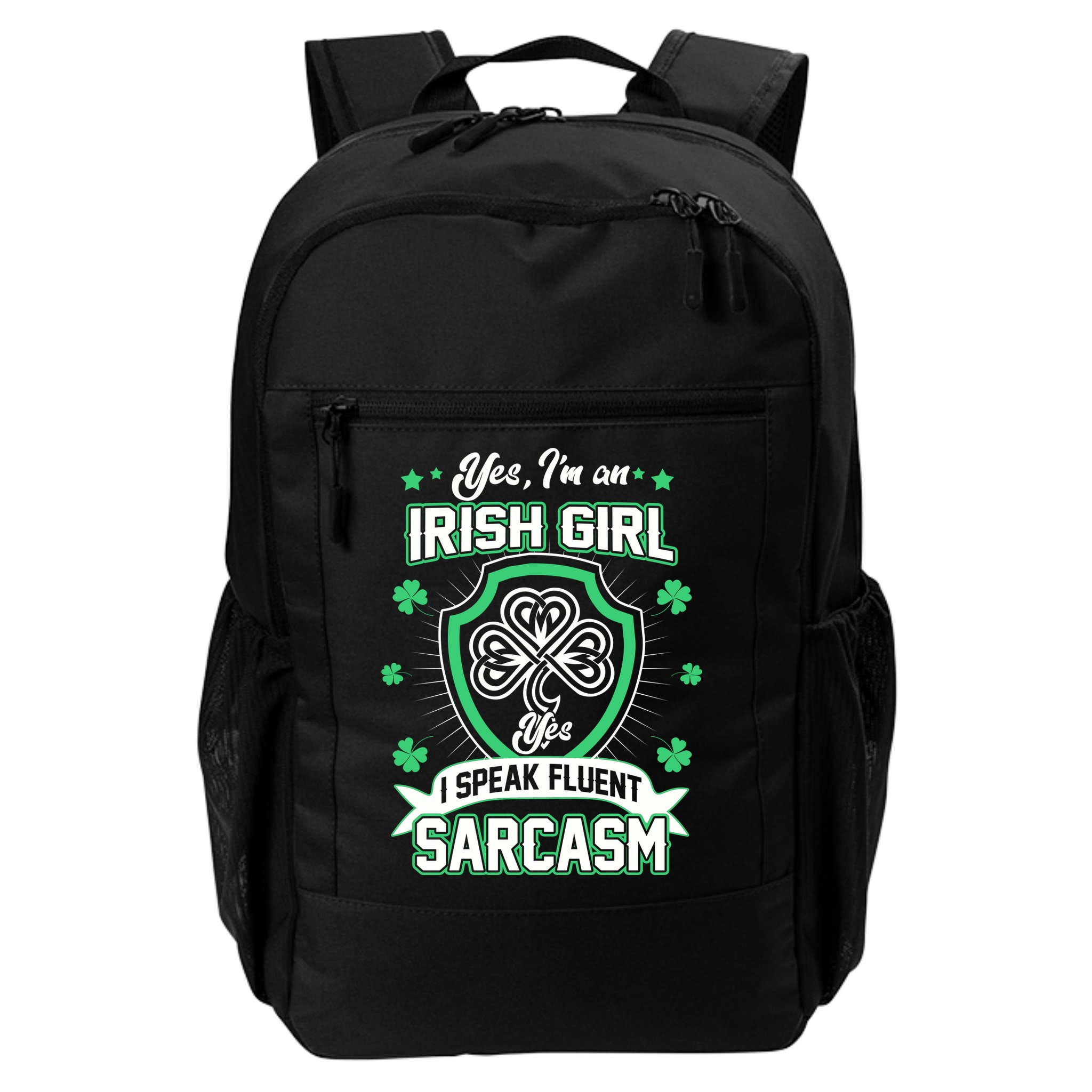 Irish Girl I Speak Fluent Sarcasm Backpack
