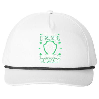 Irish Girl I Speak Fluent Sarcasm Snapback Five-Panel Rope Hat