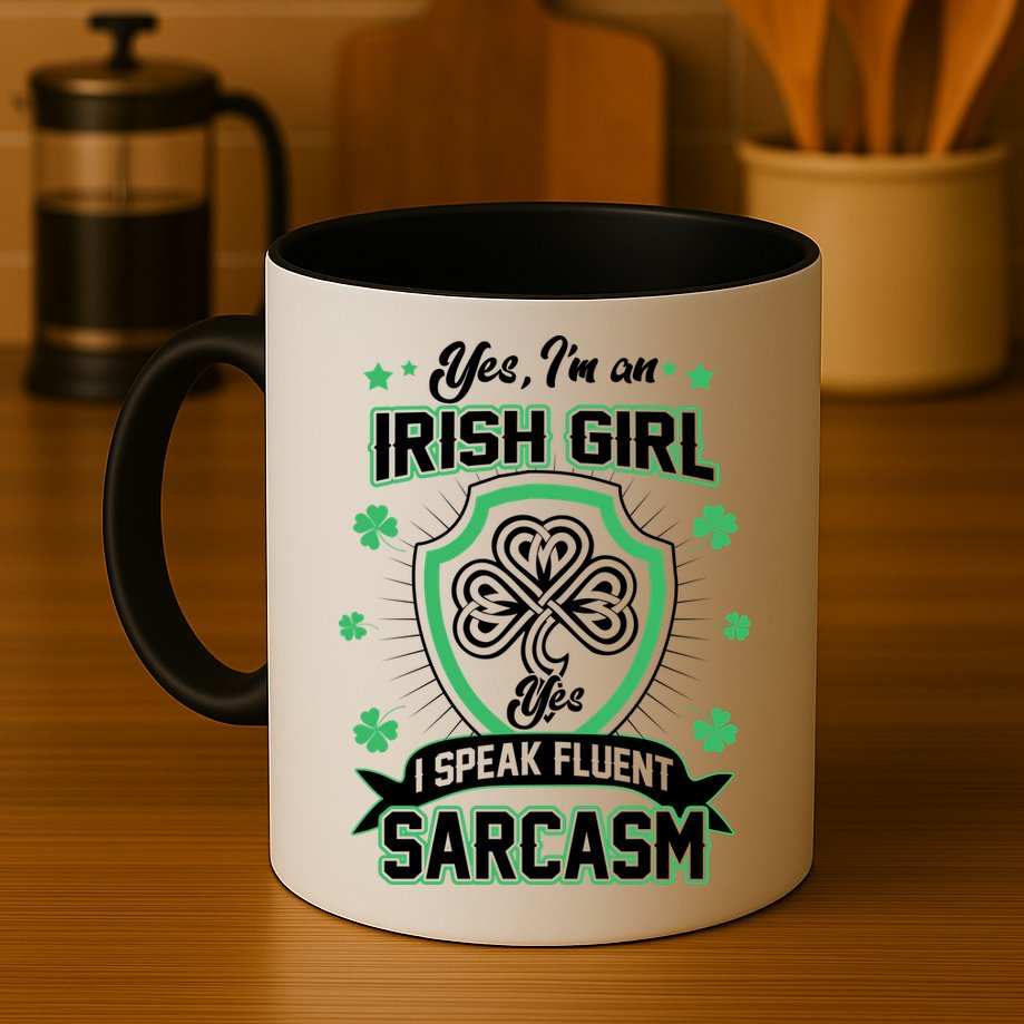 Irish Girl I Speak Fluent Sarcasm Mug