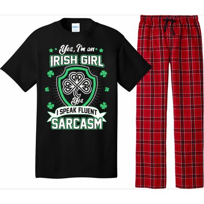 Irish Girl I Speak Fluent Sarcasm Pajama Set