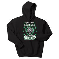 Irish Girl I Speak Fluent Sarcasm Kids Hoodie