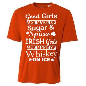 Irish Girls Are Made Of Whiskey On Ice Cooling Performance Crew T-Shirt