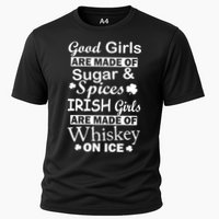 Irish Girls Are Made Of Whiskey On Ice Cooling Performance Crew T-Shirt