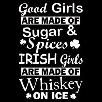 Irish Girls Are Made Of Whiskey On Ice 16 in Basic Backpack