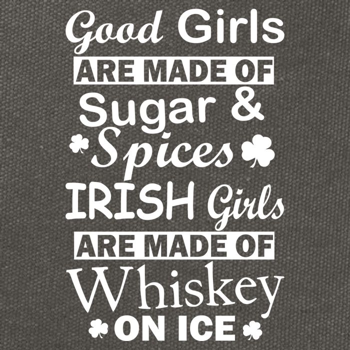 Irish Girls Are Made Of Whiskey On Ice Cotton Canvas Backpack