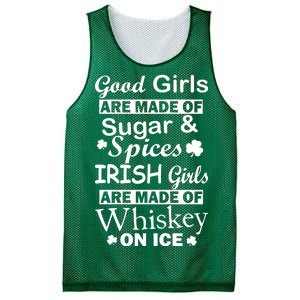 Irish Girls Are Made Of Whiskey On Ice Mesh Reversible Basketball Jersey Tank