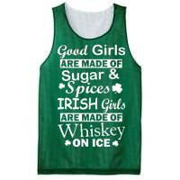 Irish Girls Are Made Of Whiskey On Ice Mesh Reversible Basketball Jersey Tank