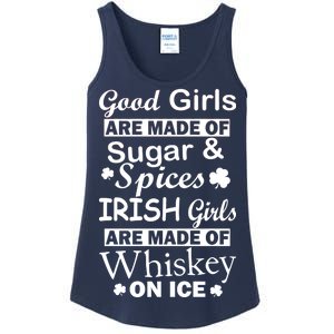 Irish Girls Are Made Of Whiskey On Ice Ladies Essential Tank