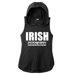 Irish Hooligan Ladies PosiCharge Tri-Blend Wicking Draft Hoodie Tank