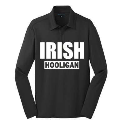 Irish Hooligan Silk Touch Performance Long Sleeve Polo