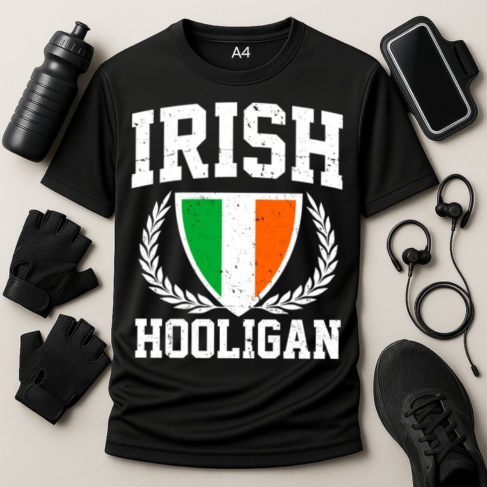Irish Hooligan Funny St. Paddy's Day Cooling Performance Crew T-Shirt