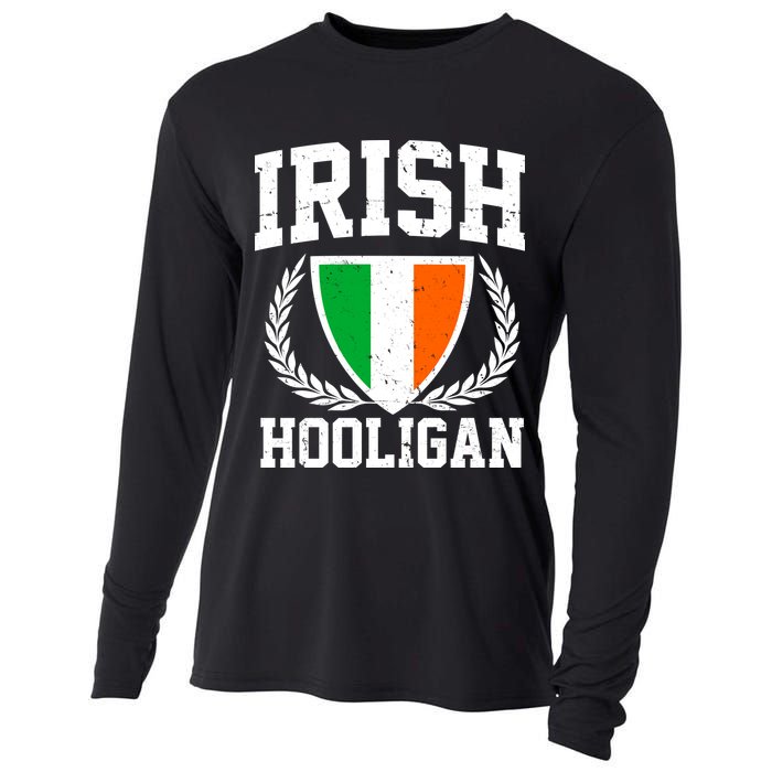Irish Hooligan Funny St. Paddy's Day Cooling Performance Long Sleeve Crew