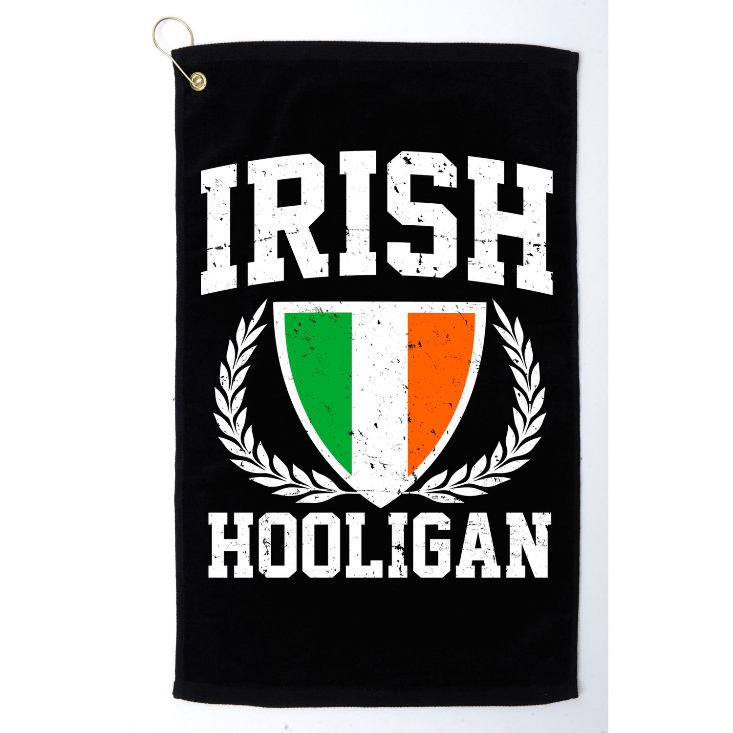 Irish Hooligan Funny St. Paddy's Day Golf Towel