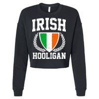 Irish Hooligan Funny St. Paddy's Day Cropped Pullover Crew
