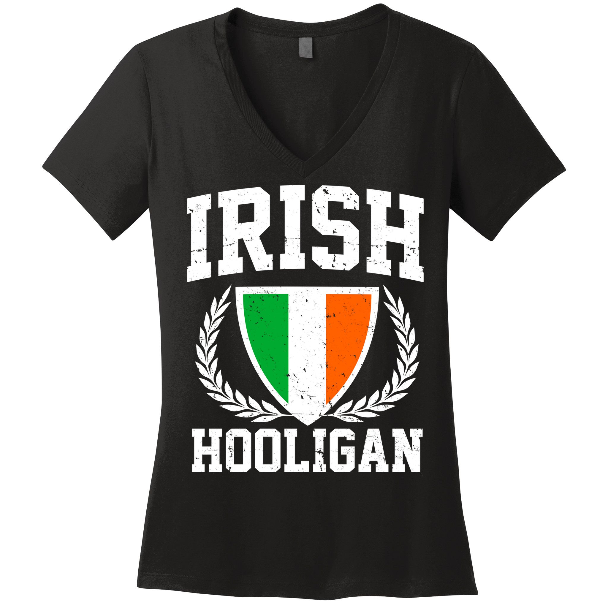 Irish Hooligan Funny St. Paddy's Day Women's V-Neck T-Shirt