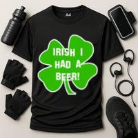 Irish I Had A Beer Clover St. Patrick's Day Performance Shirt