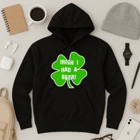 Irish I Had A Beer Clover St. Patrick's Day Hoodie
