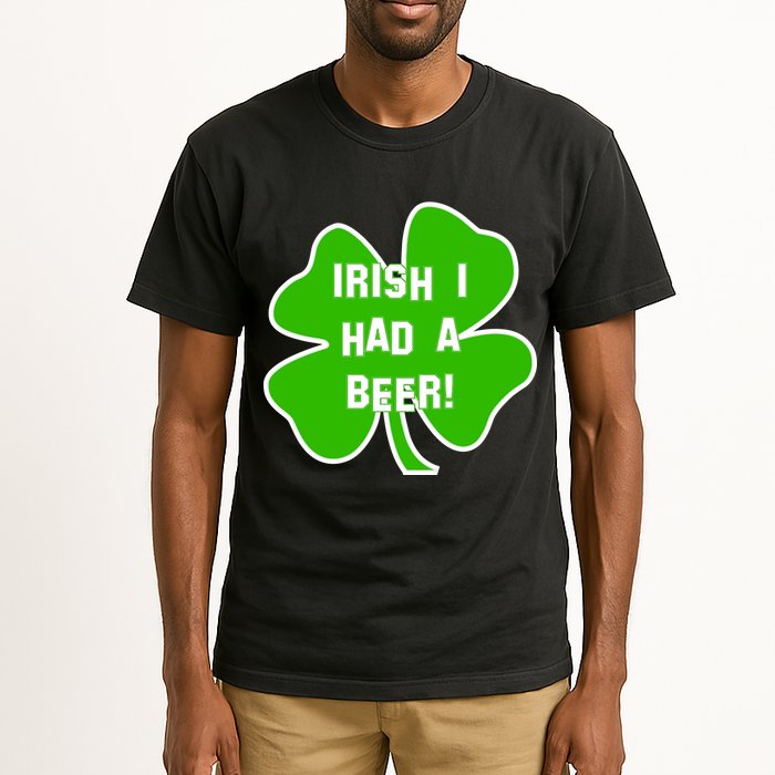 Irish I Had A Beer Clover St. Patrick's Day Tall T-Shirt