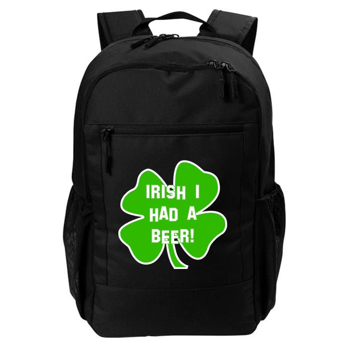 Irish I Had A Beer Clover St. Patrick's Day Backpack
