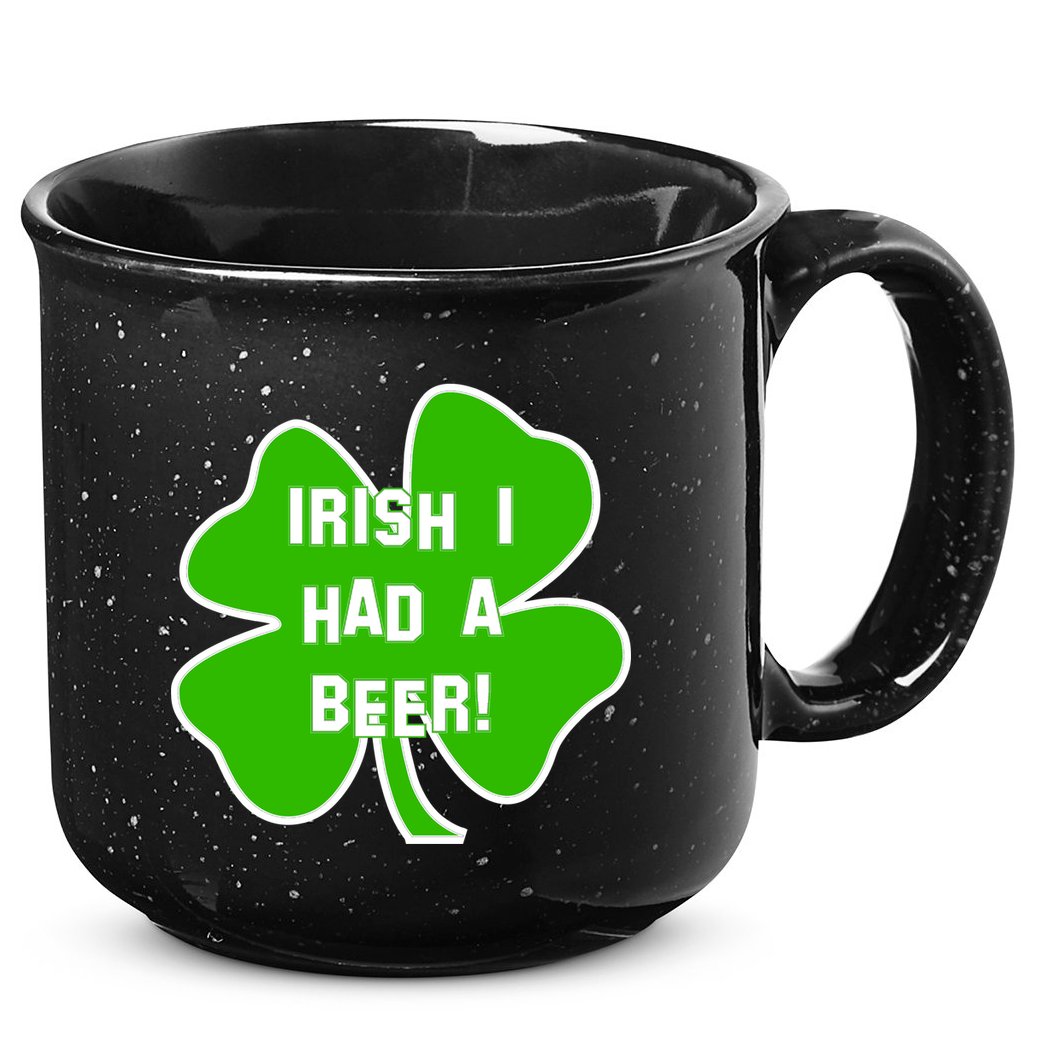 Irish I Had A Beer Clover St. Patrick's Day 15oz Campfire Ceramic Mug