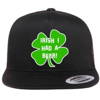 Irish I Had A Beer Clover St. Patrick's Day Flatbill Hat