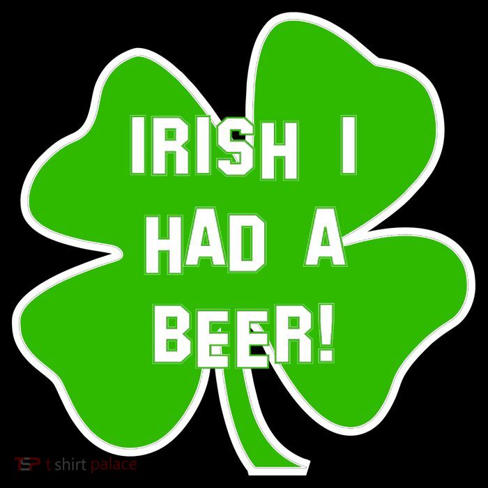 Irish I Had A Beer Clover St. Patrick's Day Cooling Performance Long Sleeve Crew