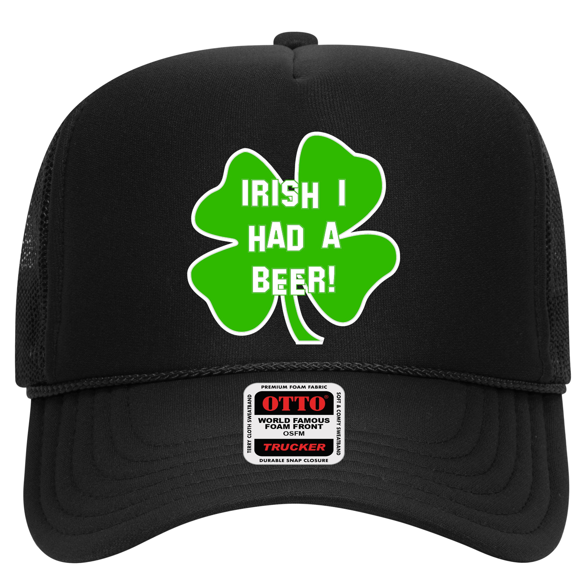 Irish I Had A Beer Clover St. Patrick's Day Hat