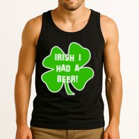 Irish I Had A Beer Clover St. Patrick's Day Tank Top
