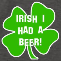 Irish I Had A Beer Clover St. Patrick's Day Vector Backpack