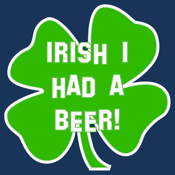 Irish I Had A Beer Clover St. Patrick's Day Infant Baby Jersey Bodysuit