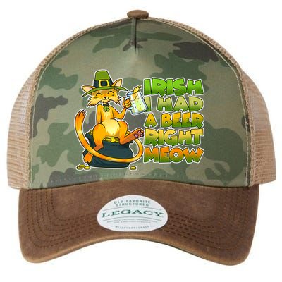 Irish I had A Beer Right Meow Legacy Tie Dye Trucker Hat