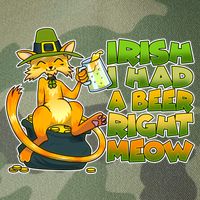 Irish I had A Beer Right Meow Legacy Tie Dye Trucker Hat