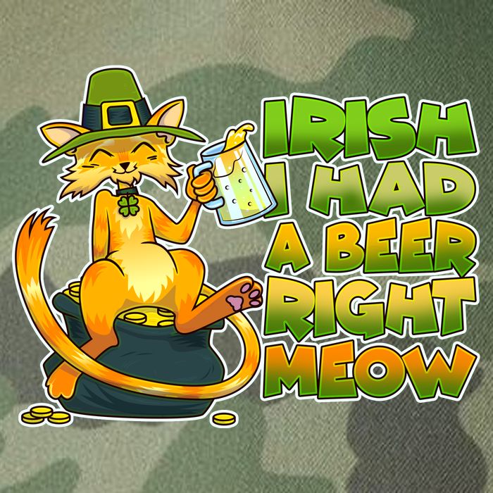 Irish I had A Beer Right Meow Legacy Tie Dye Trucker Hat