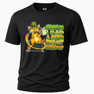 Irish I had A Beer Right Meow Performance Shirt