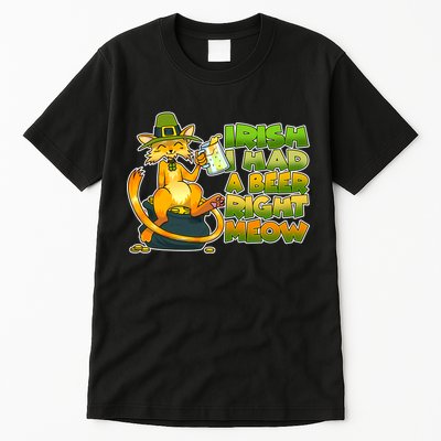 Irish I had A Beer Right Meow Tall T-Shirt