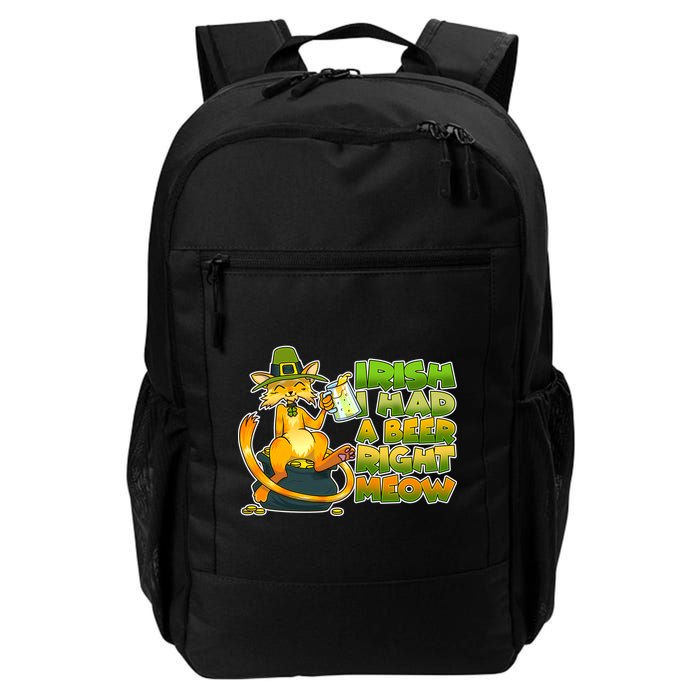 Irish I had A Beer Right Meow Backpack